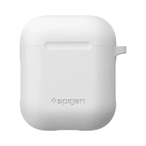 Силиконовый чехол с карабином Spigen Silicone Case White для Apple AirPods - Фото 2