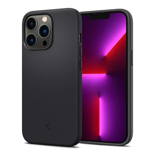 Силиконовый чехол-накладка Spigen Silicone Fit Black для iPhone 13 Pro в Сумах