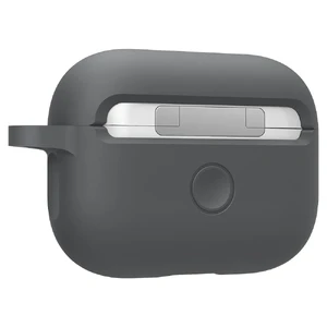 Чехол с карабином Spigen Silicone Fit Charcoal для Airpods Pro - Фото 3