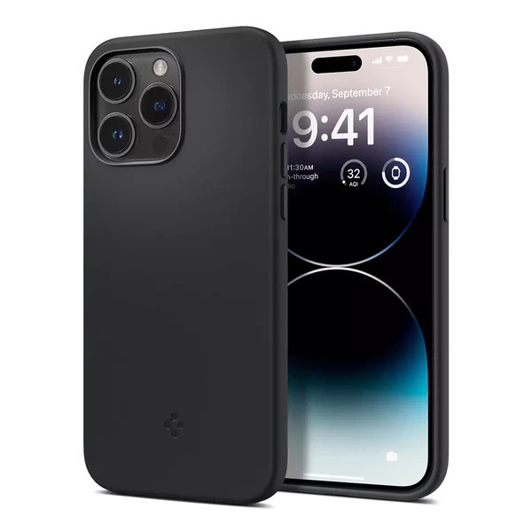 Захисний чохол Spigen Silicone Fit Mag MagSafe Black для iPhone 14 Pro в Черкасах