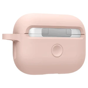 Чeхол з карабіном Spigen Silicone Fit Pink для Airpods Pro - Фото 3
