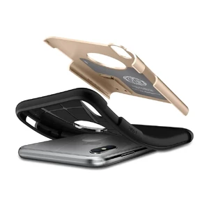 Чехол Spigen Slim Armor Champagne Gold для iPhone X | XS - Фото 4