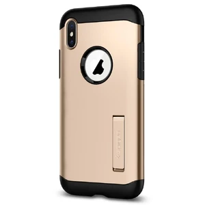 Чехол Spigen Slim Armor Champagne Gold для iPhone X | XS 057CS22136 - Фото 1
