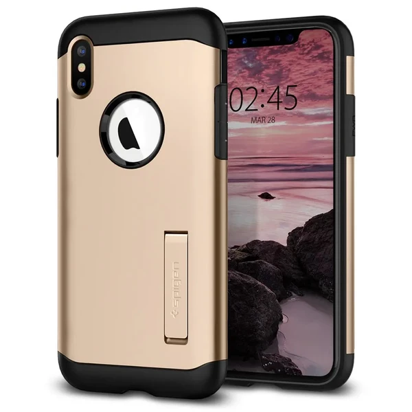 Чехол Spigen Slim Armor Champagne Gold для iPhone XS Max