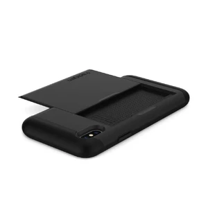 Чехол с отделением для карточек Spigen Slim Armor CS Black для iPhone X | XS - Фото 8
