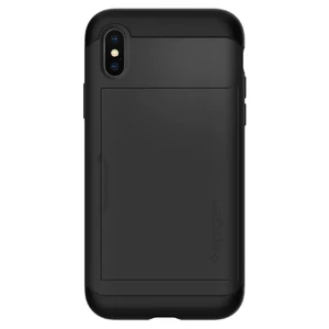 Чехол с отделением для карточек Spigen Slim Armor CS Black для iPhone X | XS - Фото 5