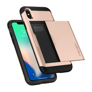 Чехол Spigen Slim Armor CS Blush Gold для iPhone X | XS - Фото 5