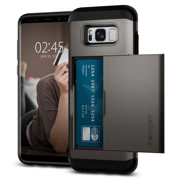 Чехол Spigen Slim Armor CS Gunmetal для Samsung Galaxy S8 Plus