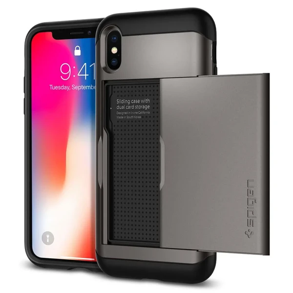 Чохол Spigen Slim Armor CS Gunmetal для iPhone X | XS у Вінниці