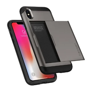 Чохол Spigen Slim Armor CS Gunmetal для iPhone X | XS - Фото 5