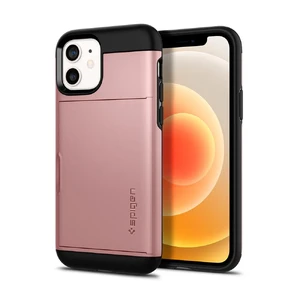 Чехол с отделением для карт Spigen Slim Armor CS Rose Gold для iPhone 12 | 12 Pro ACS01708 - Фото 1