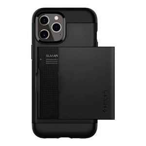 Чохол с відділом для зберігання карт Spigen Slim Armor CS Black для iPhone 12 Pro Max - Фото 2