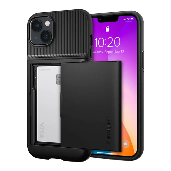 Захисний чохол Spigen Slim Armor CS Black для iPhone 14 | 13 в Чернівцях