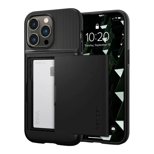 Захисний чохол Spigen Slim Armor CS Black для iPhone 14 Pro Max у Житомирі