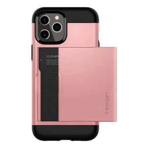 Чохол с відділом для зберігання карт Spigen Slim Armor CS Rose Gold для iPhone 12 Pro Max - Фото 2
