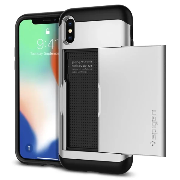 Чохол Spigen Slim Armor CS Satin Silver для iPhone X | XS у Миколаєві