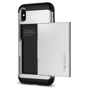Чехол Spigen Slim Armor CS Satin Silver для iPhone X | XS - Фото 2