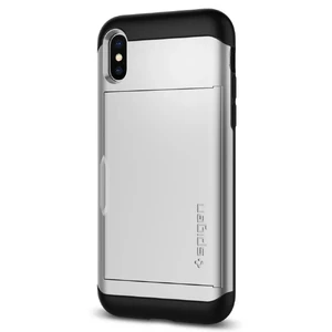 Чехол Spigen Slim Armor CS Satin Silver для iPhone X | XS - Фото 3