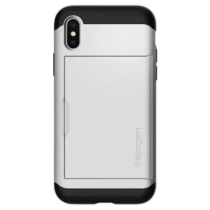Чехол Spigen Slim Armor CS Satin Silver для iPhone X | XS - Фото 4