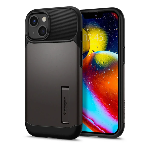 Захисний чохол Spigen Slim Armor Gunmetal для iPhone 13 mini у Львові