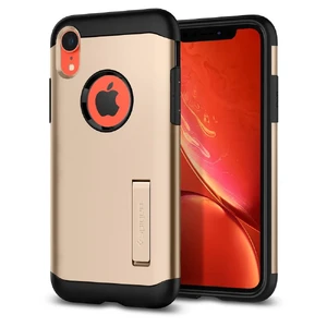 Противоударный чехол Spigen Slim Armor Champagne Gold для iPhone XR - Фото 2