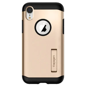 Противоударный чехол Spigen Slim Armor Champagne Gold для iPhone XR 064CS24529 - Фото 1
