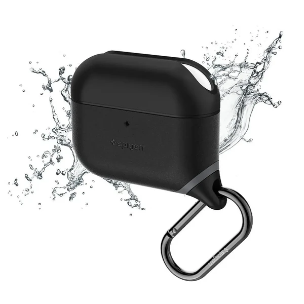 Водонепроникний чохол з карабіном Spigen Slim Armor IP Black для AirPods Pro у Дніпрі