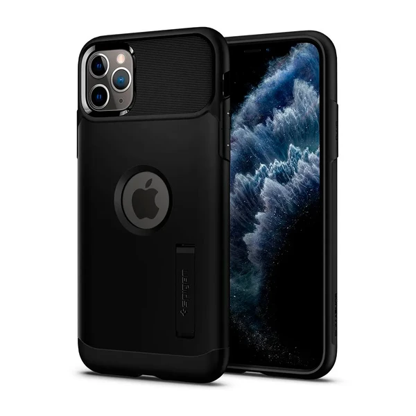 Протиударний чохол Spigen Slim Armor Black для iPhone 11 Pro в Запоріжжі