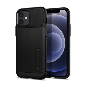 Защитный чехол-подставка Spigen Slim Armor Black для iPhone 12 | 12 Pro ACS01523 - Фото 1