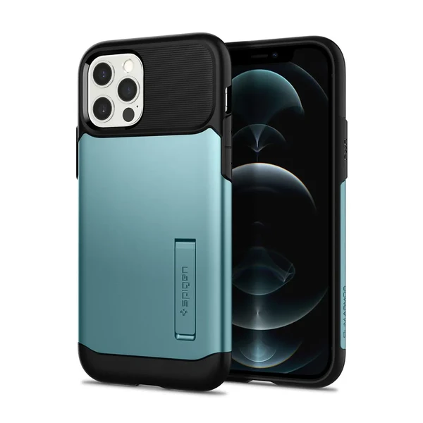 Защитный чехол-подставка Spigen Slim Armor Mint для iPhone 12 | 12 Pro в Хмельницком