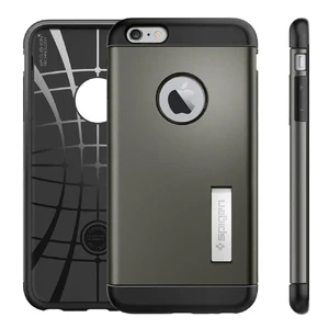 Чехол Spigen Slim Armor Gunmetal для iPhone 6 Plus | 6s Plus - Фото 2
