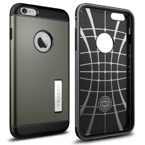 Чехол Spigen Slim Armor Gunmetal для iPhone 6 Plus | 6s Plus - Фото 3