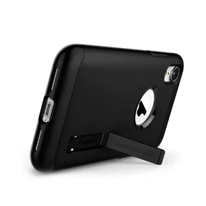 Противоударный чехол Spigen Slim Armor Black для iPhone XR - Фото 5