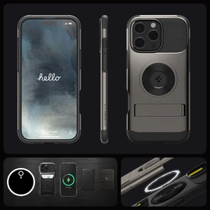 Стальной чехол Spigen Slim Armor Mag для iPhone 16 Pro Max - Фото 14