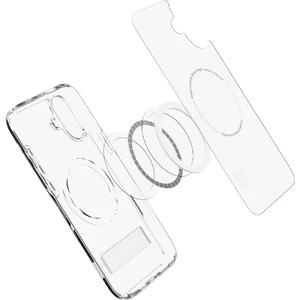Прозорий білий чохол Spigen Slim Armor Essential S MagSafe iPhone 16 - Фото 11
