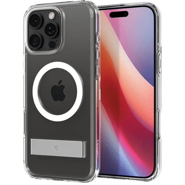 Прозрачный белый чехол Spigen Slim Armor Essential S MagSafe для iPhone 16 Pro в Запорожье