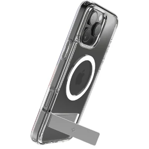 Прозрачный белый чехол Spigen Slim Armor Essential S MagSafe для iPhone 16 Pro - Фото 2