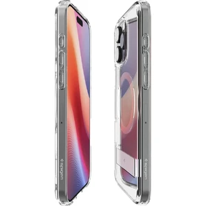 Прозрачный белый чехол Spigen Slim Armor Essential S MagSafe для iPhone 16 Pro - Фото 6