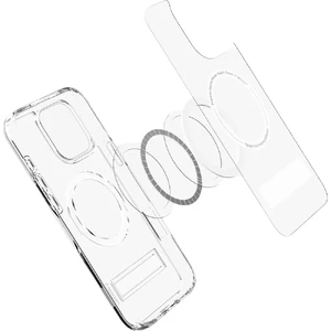 Прозрачный белый чехол Spigen Slim Armor Essential S MagSafe для iPhone 16 Pro - Фото 11