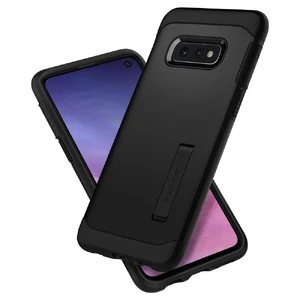 Противоударный чехол Spigen Slim Armor Black для Samsung Galaxy S10e - Фото 2