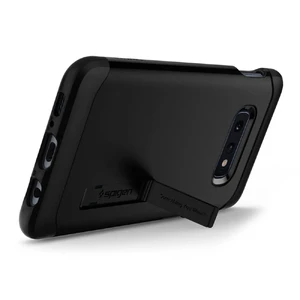 Противоударный чехол Spigen Slim Armor Black для Samsung Galaxy S10e - Фото 4