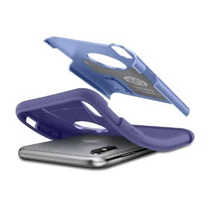 Чехол Spigen Slim Armor Violet для iPhone X | XS - Фото 4