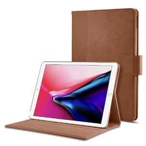 Шкіряний чохол Spigen Stand Folio Brown для iPad 9.7" (2017 | 2018) | Air