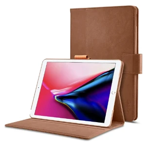 Шкіряний чохол Spigen Stand Folio Brown для iPad Pro 12.9" (2 покоління) 045CS22394 - Фото 1