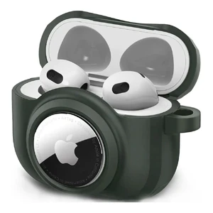 Протиударний чохол Spigen Tag Armor Duo Military Green для AirPods 3 | AirTag - Фото 2