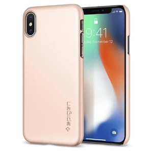 Чехол Spigen Thin Fit Blush Gold для iPhone X | XS - Фото 2