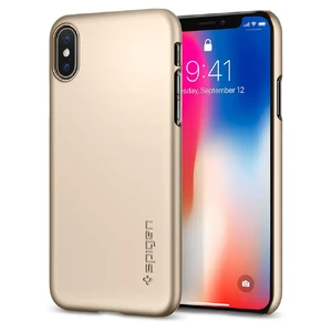 Чохол Spigen Thin Fit Champagne Gold для iPhone X | XS - Фото 2