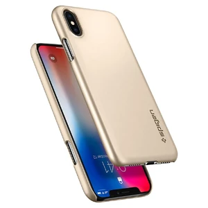 Чохол Spigen Thin Fit Champagne Gold для iPhone X | XS - Фото 5