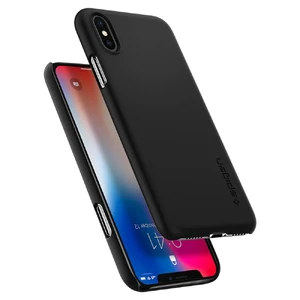 Чехол Spigen Thin Fit Matte Black для iPhone X | XS с магнитом - Фото 5