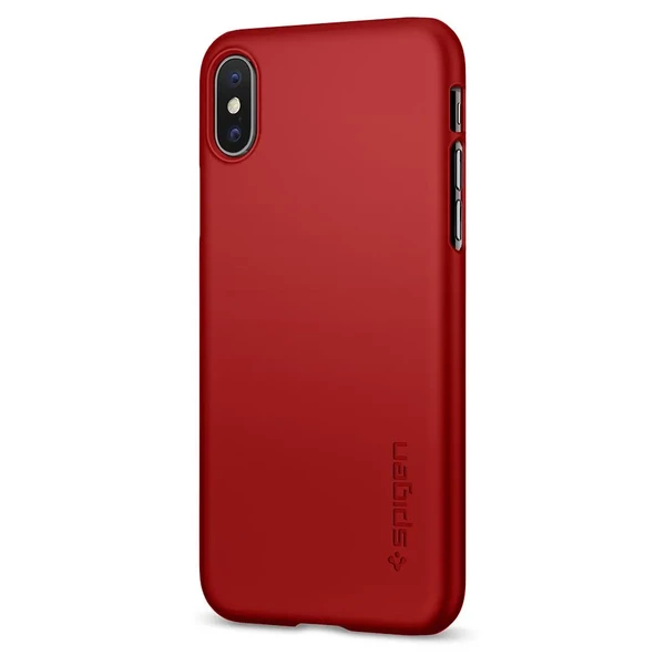 Чохол Spigen Thin Fit Metallic Red для iPhone X | XS